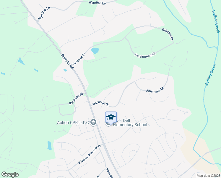 map of restaurants, bars, coffee shops, grocery stores, and more near 121 Kingston Court in Clayton