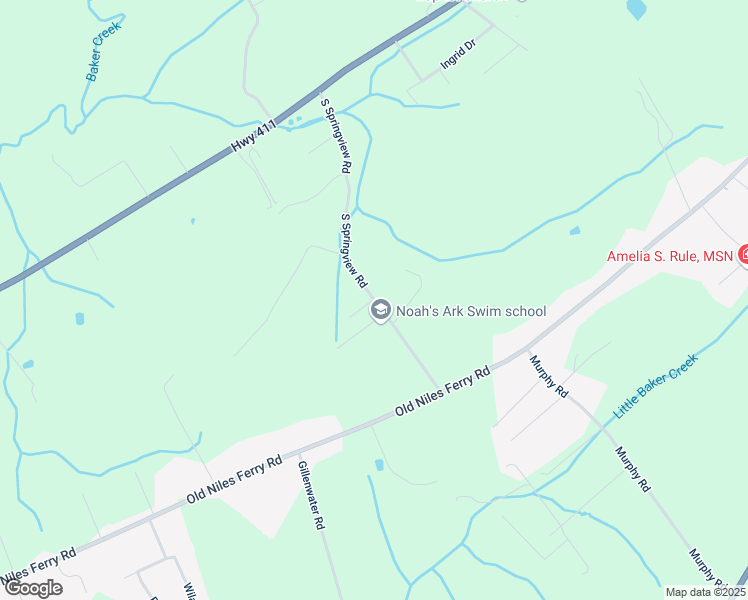 map of restaurants, bars, coffee shops, grocery stores, and more near 274 South Springview Road in Maryville