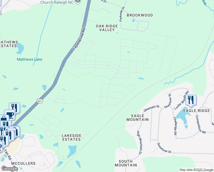 map of restaurants, bars, coffee shops, grocery stores, and more near 212 Okamato Street in Raleigh