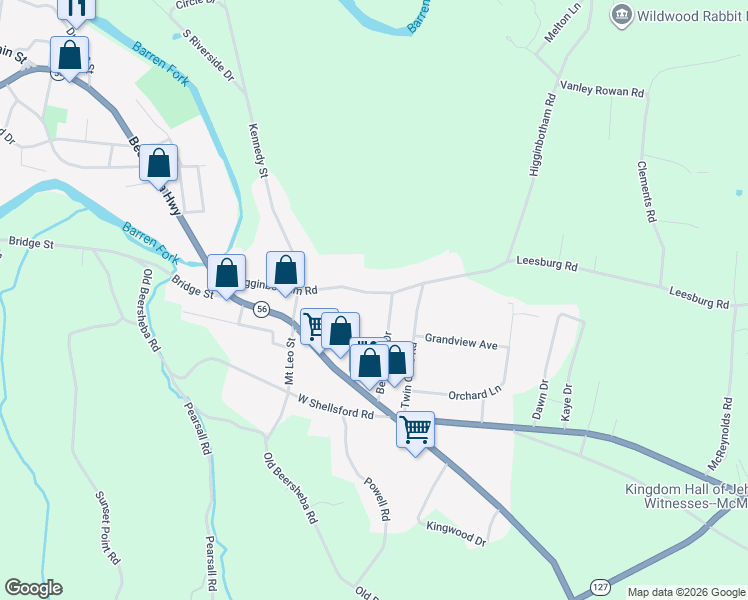 map of restaurants, bars, coffee shops, grocery stores, and more near 143 Beech Hill Drive in McMinnville