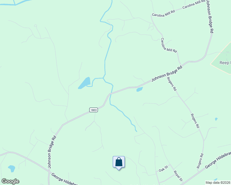 map of restaurants, bars, coffee shops, grocery stores, and more near 5360 Johnson Bridge Road in Hickory