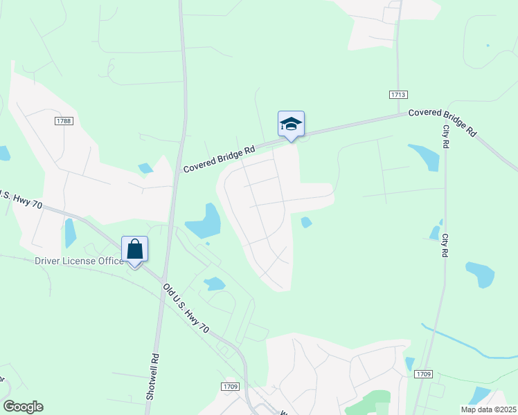 map of restaurants, bars, coffee shops, grocery stores, and more near 701 Crestdale Drive in Clayton