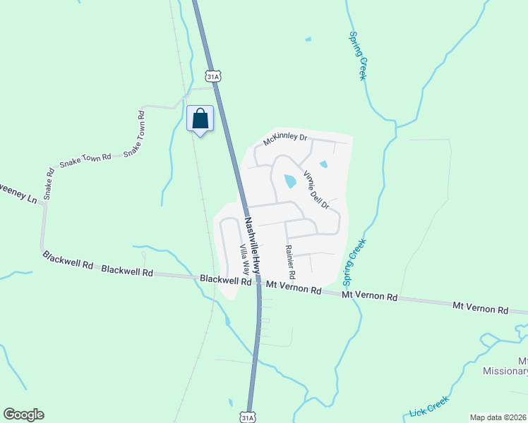 map of restaurants, bars, coffee shops, grocery stores, and more near 2505 Warner's Ridge Drive in Chapel Hill