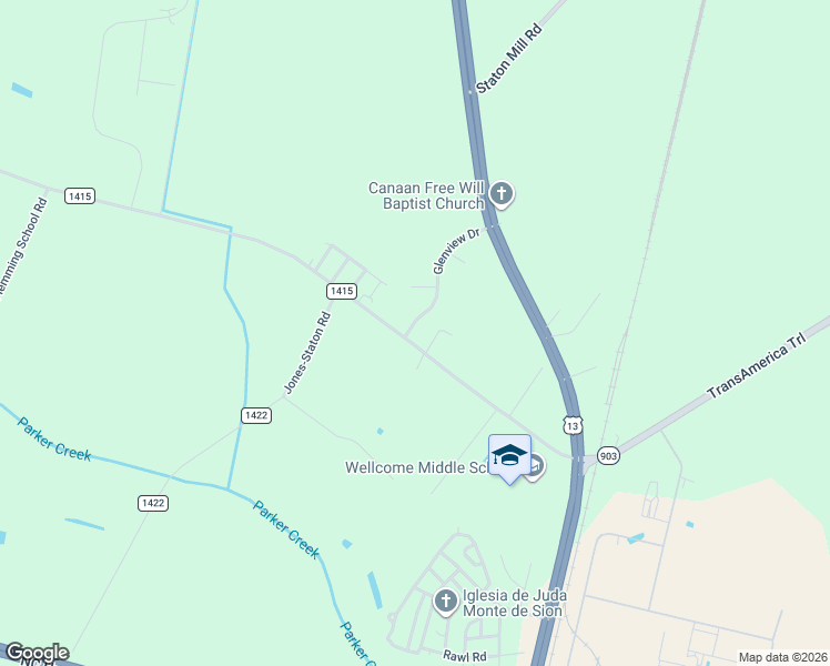 map of restaurants, bars, coffee shops, grocery stores, and more near 410 Briley Road in Greenville