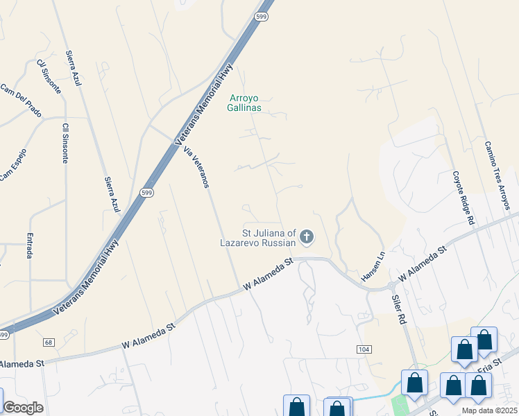 map of restaurants, bars, coffee shops, grocery stores, and more near 1051 Chicoma Vista in Santa Fe