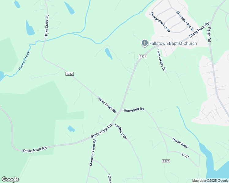 map of restaurants, bars, coffee shops, grocery stores, and more near State Park Road in Troutman