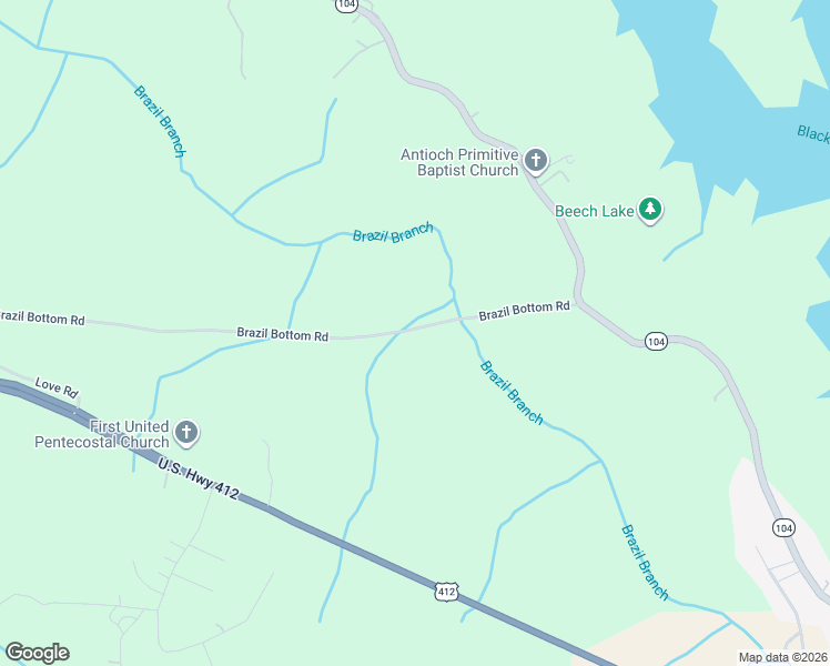 map of restaurants, bars, coffee shops, grocery stores, and more near 416 Brazil Bottom Road in Lexington