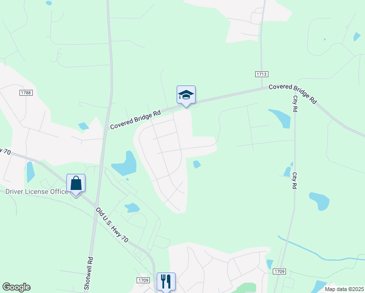 map of restaurants, bars, coffee shops, grocery stores, and more near 283 Hopper Circle in Clayton