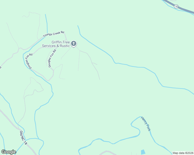 map of restaurants, bars, coffee shops, grocery stores, and more near 3894 Youngs Creek Road in Morganton