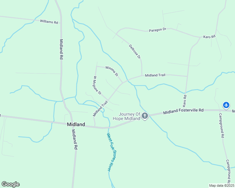 map of restaurants, bars, coffee shops, grocery stores, and more near 3608 Midland Trail in Bell Buckle