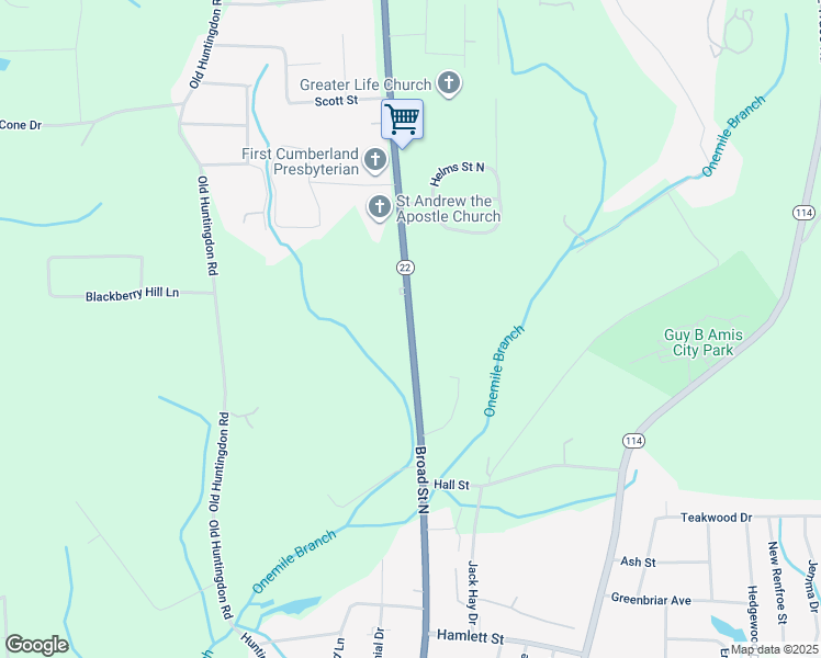 map of restaurants, bars, coffee shops, grocery stores, and more near 770 Broad Street North in Lexington