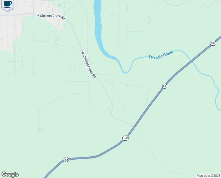 map of restaurants, bars, coffee shops, grocery stores, and more near 20462 West Chicken Creek Road in Cookson