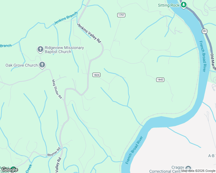 map of restaurants, bars, coffee shops, grocery stores, and more near 45 Johnny Roberts Road in Alexander