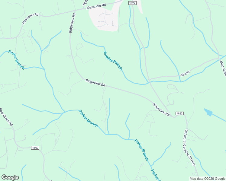 map of restaurants, bars, coffee shops, grocery stores, and more near 180 Ridgeview Road in Alexander