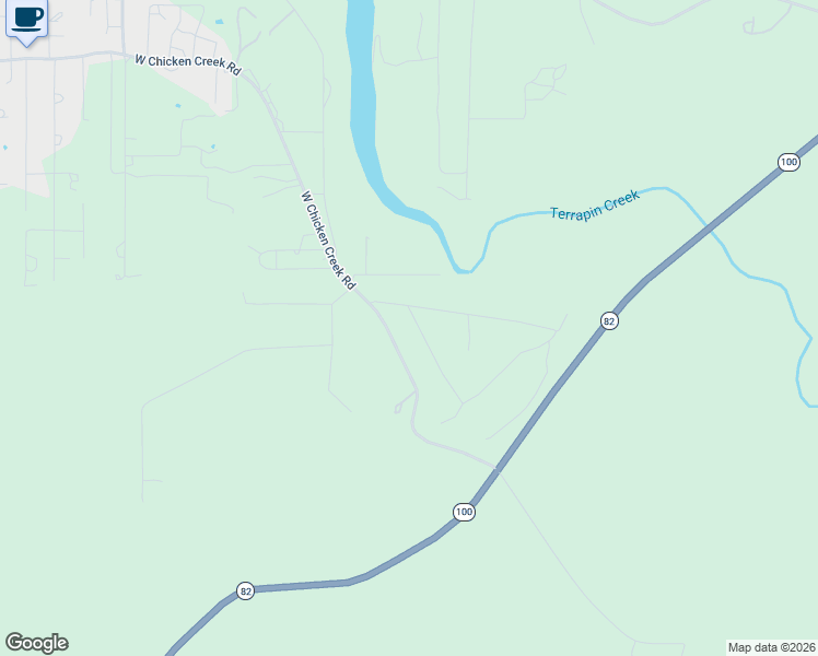 map of restaurants, bars, coffee shops, grocery stores, and more near 20440 West Chicken Creek Road in Cookson