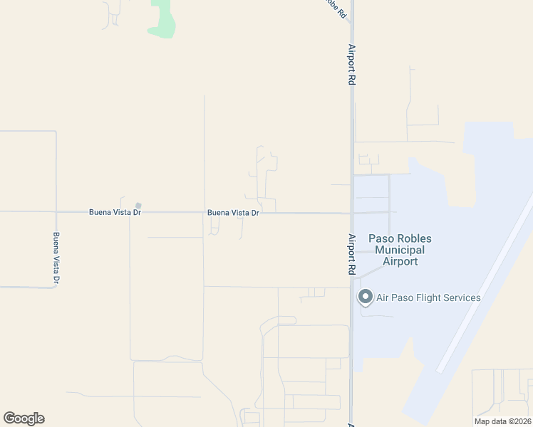 map of restaurants, bars, coffee shops, grocery stores, and more near 6055 Buena Vista Drive in Paso Robles