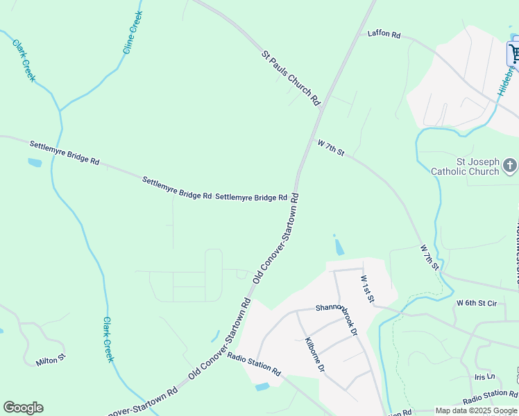 map of restaurants, bars, coffee shops, grocery stores, and more near 1743 Settlemyre Bridge Road in Newton