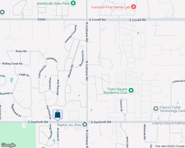 map of restaurants, bars, coffee shops, grocery stores, and more near 1909 Conridge Drive in Edmond