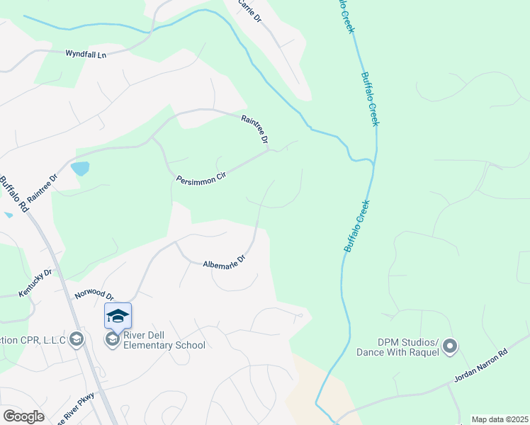 map of restaurants, bars, coffee shops, grocery stores, and more near 26 Montpelier Lane in Clayton