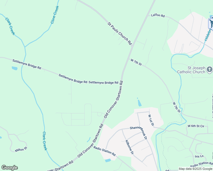 map of restaurants, bars, coffee shops, grocery stores, and more near 1743 Settlemyre Bridge Road in Newton