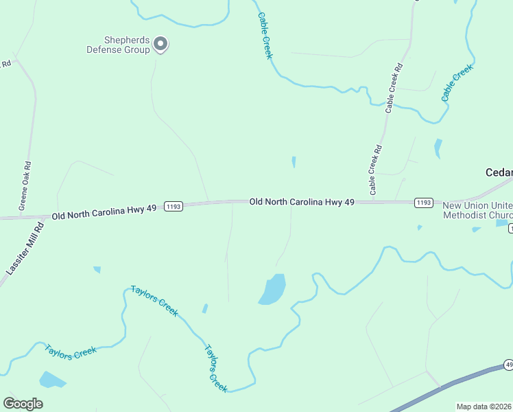 map of restaurants, bars, coffee shops, grocery stores, and more near 3143 Old North Carolina Highway 49 in Asheboro