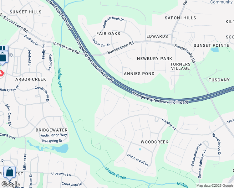 map of restaurants, bars, coffee shops, grocery stores, and more near 208 Mystic Pine Place in Apex