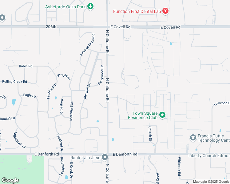 map of restaurants, bars, coffee shops, grocery stores, and more near 1909 Conridge Dr in Edmond