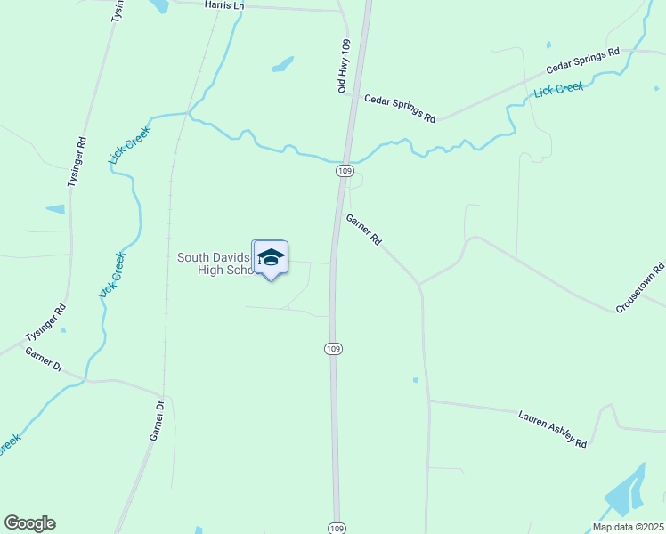 map of restaurants, bars, coffee shops, grocery stores, and more near 14954 Highway 109 in Denton