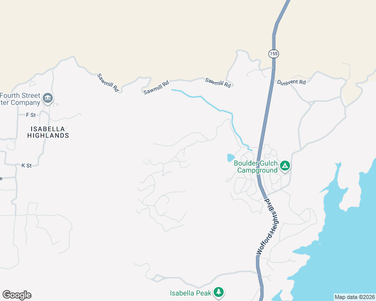 map of restaurants, bars, coffee shops, grocery stores, and more near 7130 Hungry Gulch Road in Wofford Heights