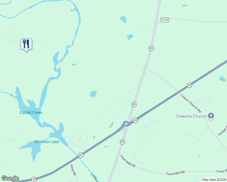 map of restaurants, bars, coffee shops, grocery stores, and more near 547 Atkinson Mill Road in Selma
