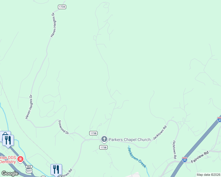 map of restaurants, bars, coffee shops, grocery stores, and more near 418 Owl Hollow Road in Marion