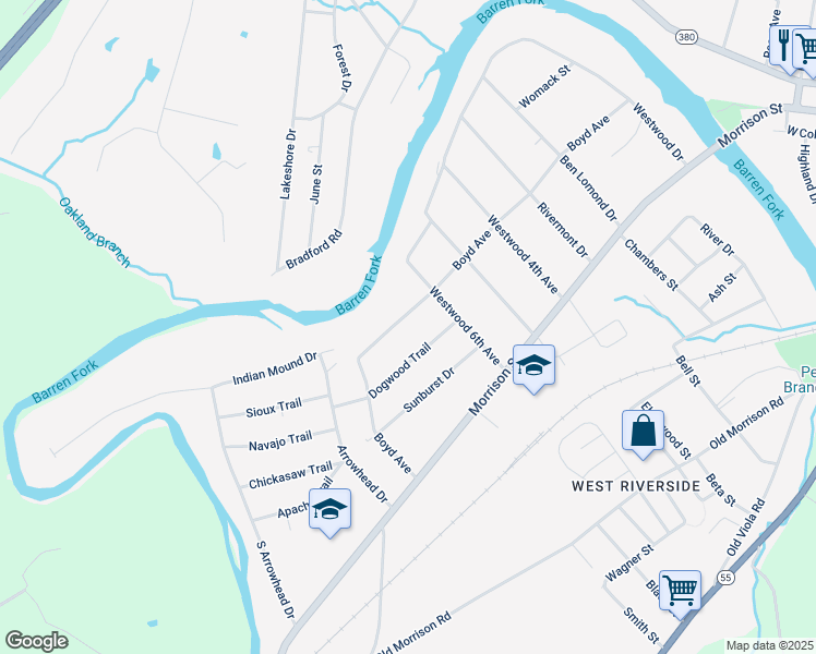 map of restaurants, bars, coffee shops, grocery stores, and more near 618 Dogwood Trail in McMinnville