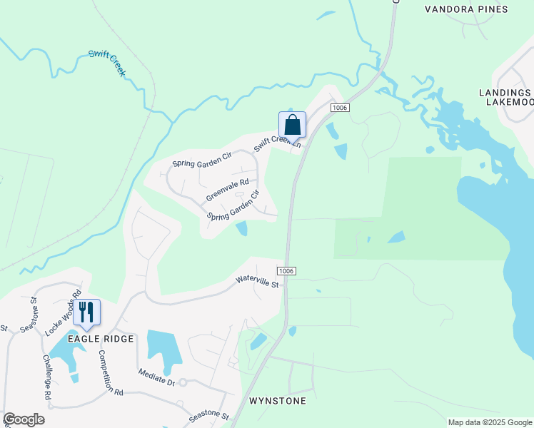 map of restaurants, bars, coffee shops, grocery stores, and more near 1019 Skyview Drive in Raleigh