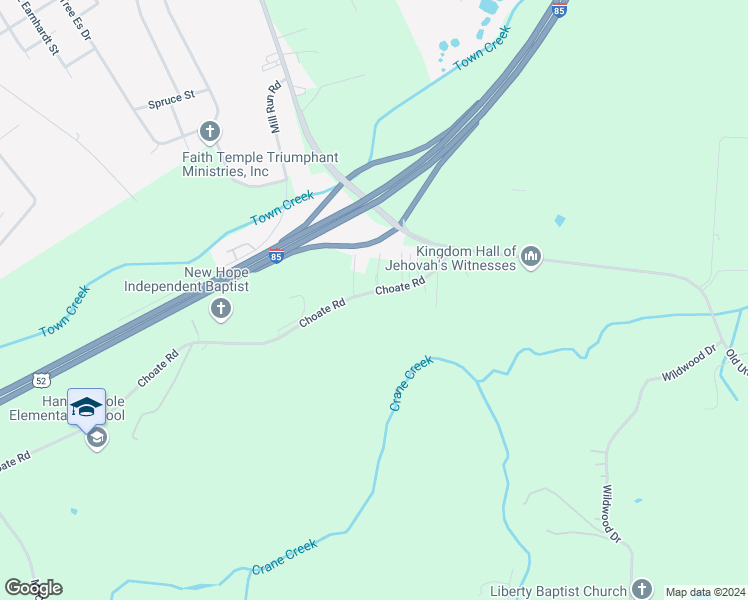 map of restaurants, bars, coffee shops, grocery stores, and more near 1111 Choate Road in Salisbury
