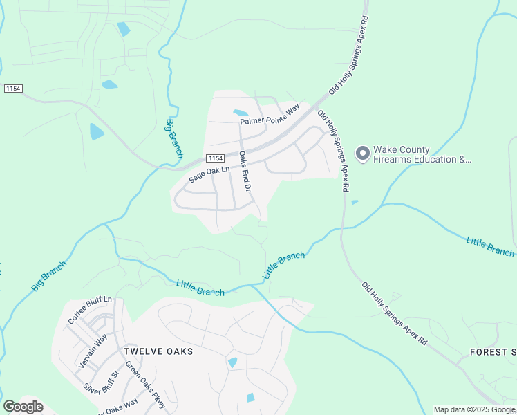 map of restaurants, bars, coffee shops, grocery stores, and more near 509 Oaks End Drive in Apex