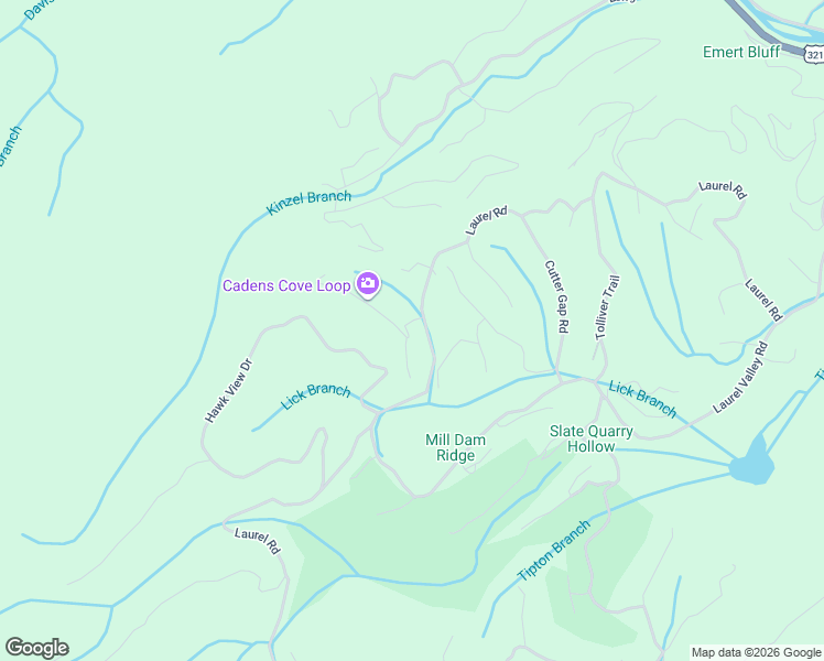 map of restaurants, bars, coffee shops, grocery stores, and more near 407 Kurts Corner Road in Townsend