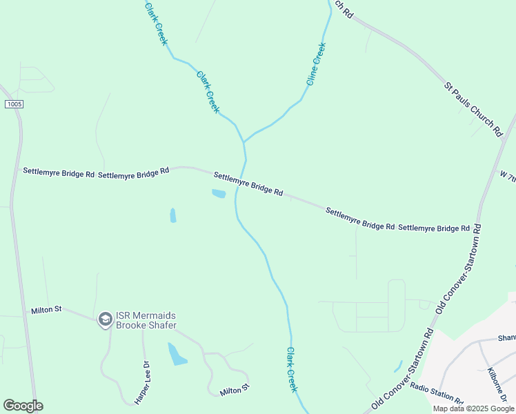 map of restaurants, bars, coffee shops, grocery stores, and more near 2075 Settlemyre Bridge Road in Newton