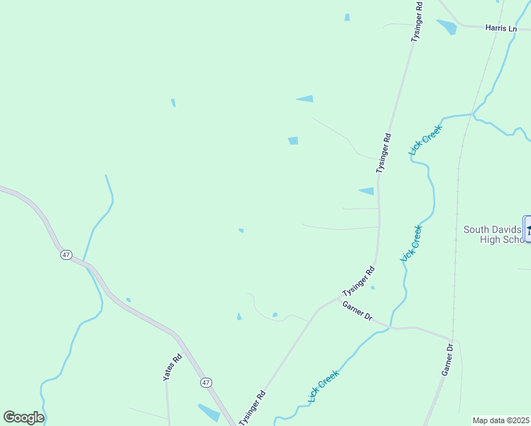 map of restaurants, bars, coffee shops, grocery stores, and more near 2850 Tysinger Road in Denton