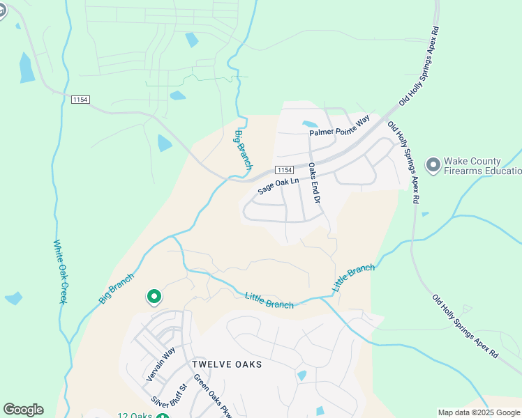 map of restaurants, bars, coffee shops, grocery stores, and more near 129 Sweet Vine Way in Holly Springs