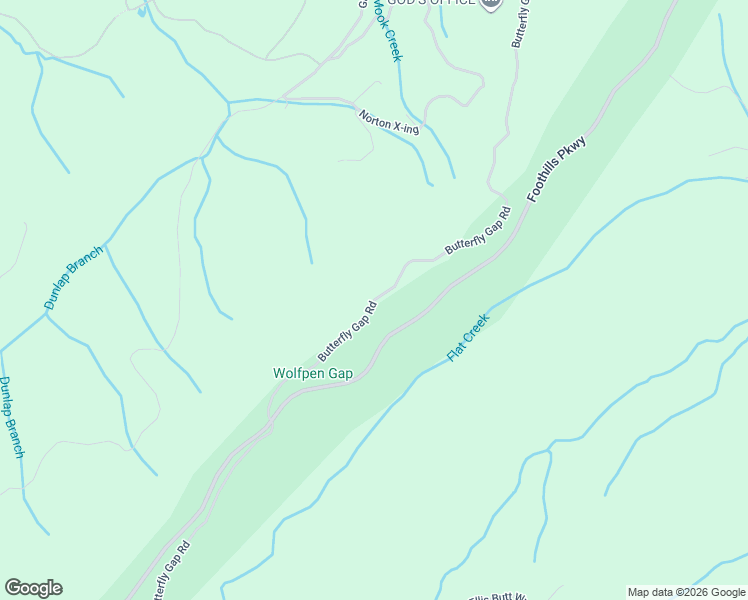 map of restaurants, bars, coffee shops, grocery stores, and more near Butterfly Gap Road in Maryville