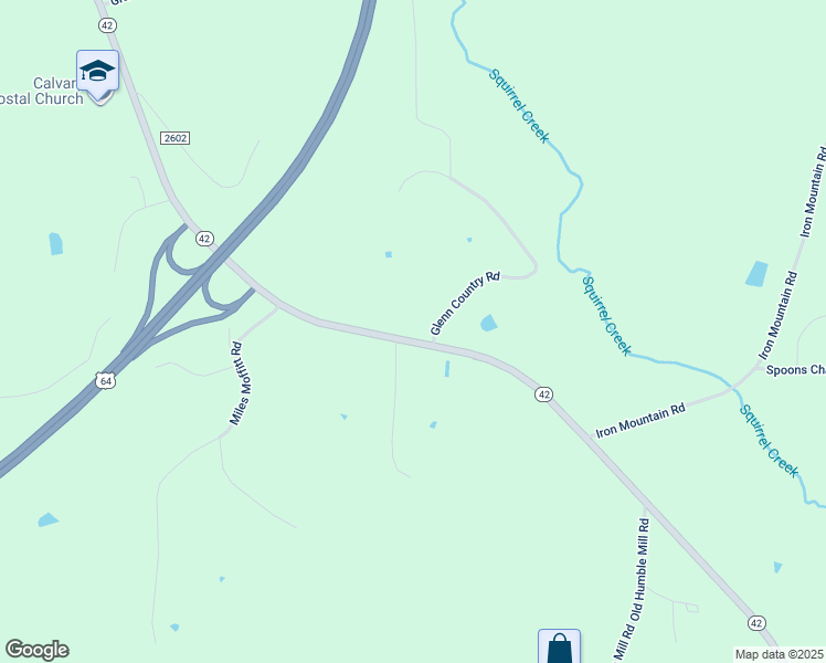 map of restaurants, bars, coffee shops, grocery stores, and more near 1903 North Carolina 42 in Asheboro