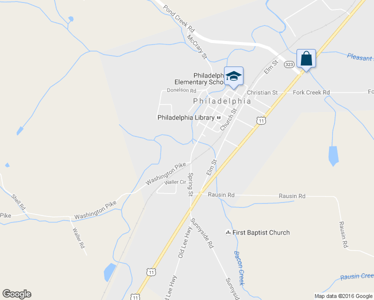 map of restaurants, bars, coffee shops, grocery stores, and more near 1122 Spring Street in Philadelphia