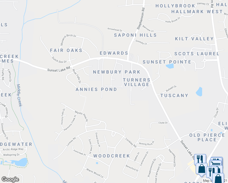 map of restaurants, bars, coffee shops, grocery stores, and more near 3733 Heritage Meadows Lane in Apex