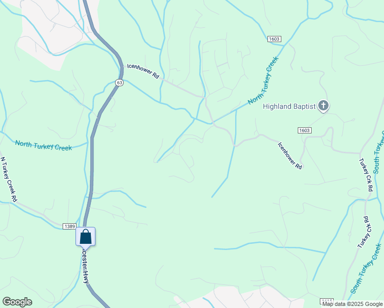 map of restaurants, bars, coffee shops, grocery stores, and more near 117 Icenhower Road in Leicester