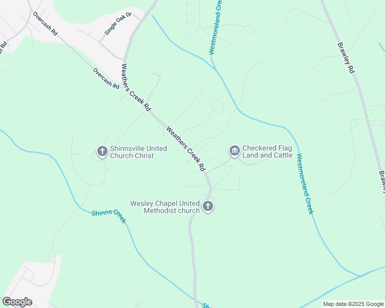 map of restaurants, bars, coffee shops, grocery stores, and more near Weathers Creek Road in Troutman