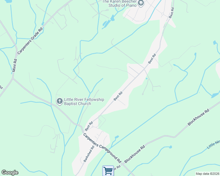 map of restaurants, bars, coffee shops, grocery stores, and more near 3403 Best Road in Maryville