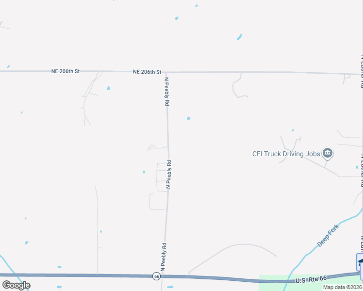 map of restaurants, bars, coffee shops, grocery stores, and more near 20000 North Peebly Road in Luther