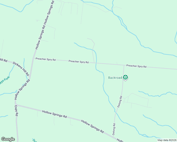 map of restaurants, bars, coffee shops, grocery stores, and more near 572 Preacher Spry Road in Bradyville