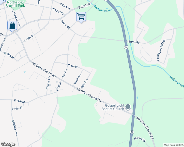map of restaurants, bars, coffee shops, grocery stores, and more near 103 Ruth Avenue in Newton