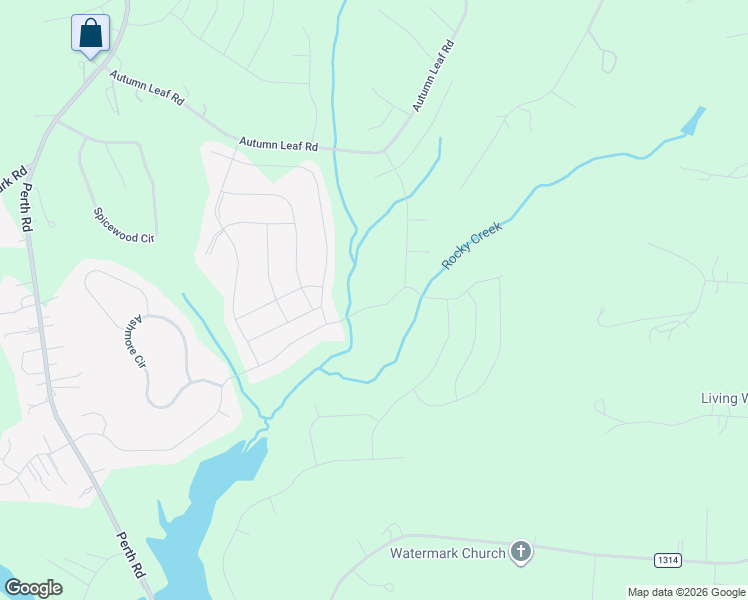 map of restaurants, bars, coffee shops, grocery stores, and more near 288 Streamwood Road in Troutman